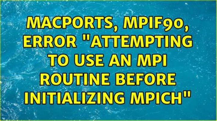 Macports, mpif90, error 