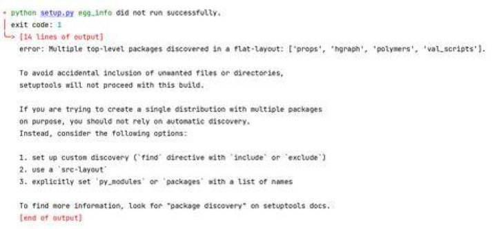 Multiple top-level packages discovered in a flat-layout