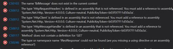 Name does not exist in the current context