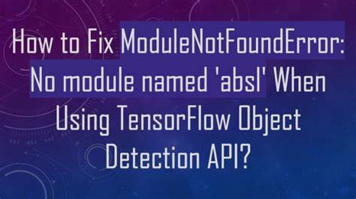 No module named 'absl' error when I import tensorflow