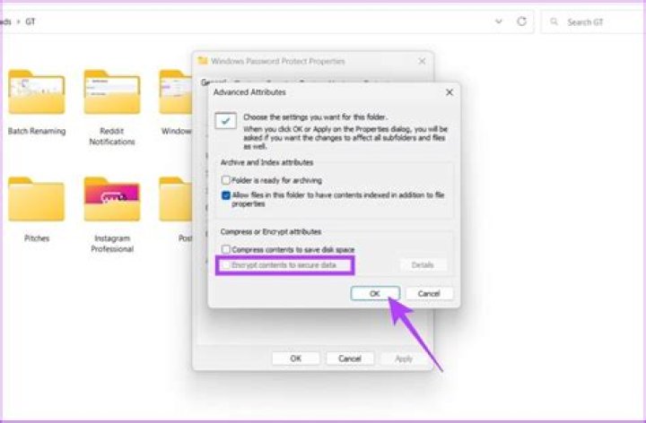 Password protect a folder
