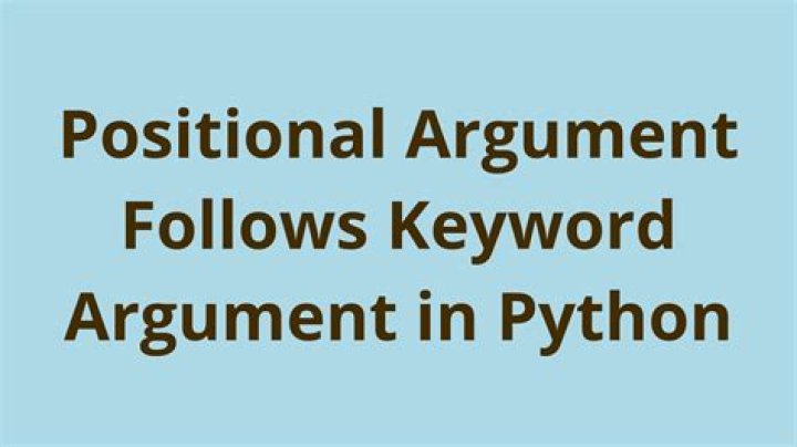 positional argument follows keyword argument [duplicate]