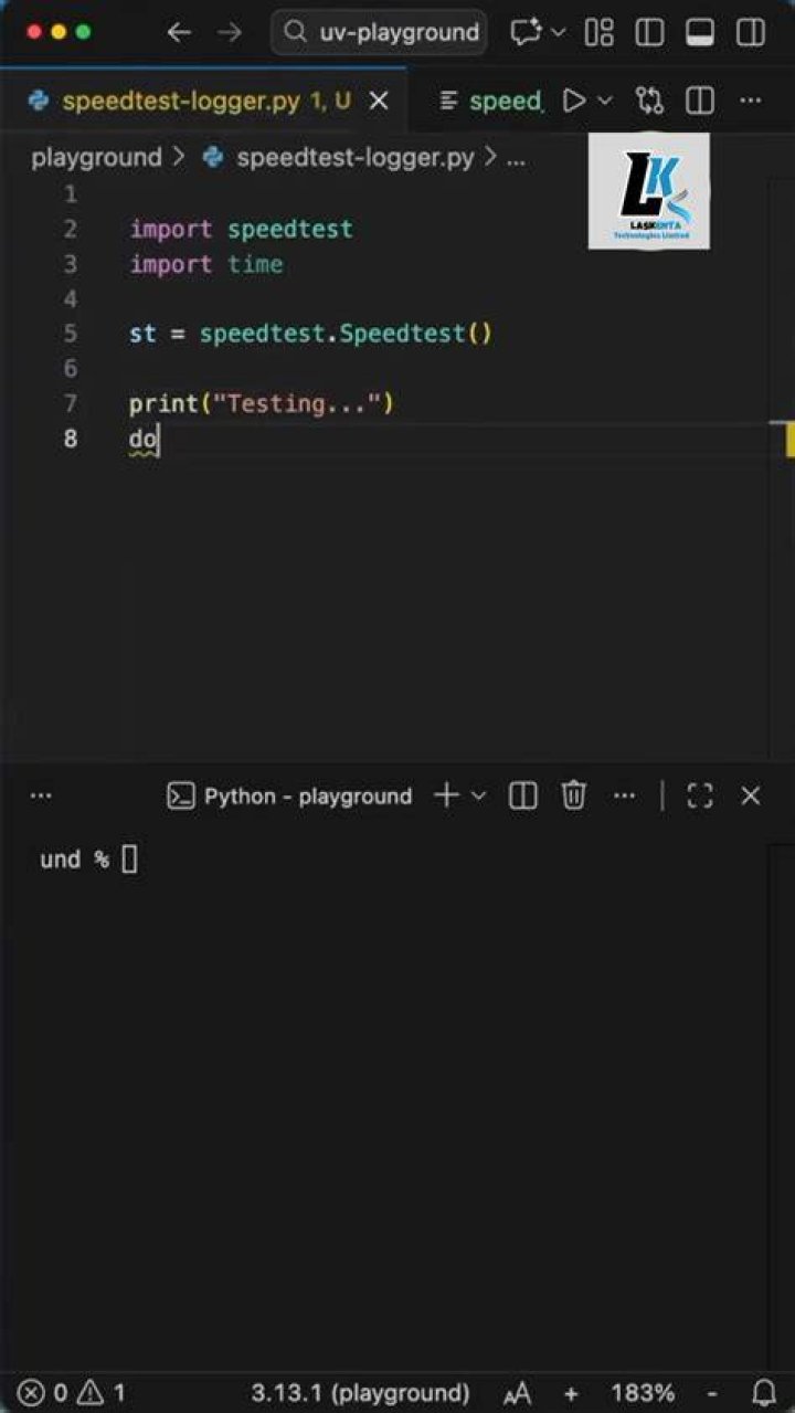 Python speedtest.py failing to connect to Internet when run from cron