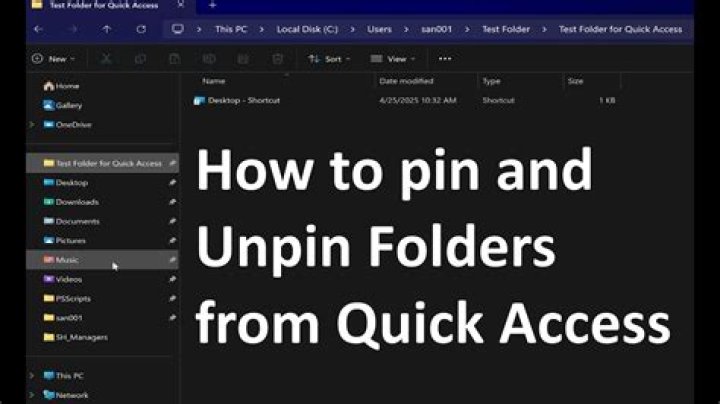 quick access pinned folders dissappearing and changing