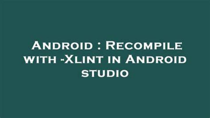 Recompile with -Xlint in Android studio