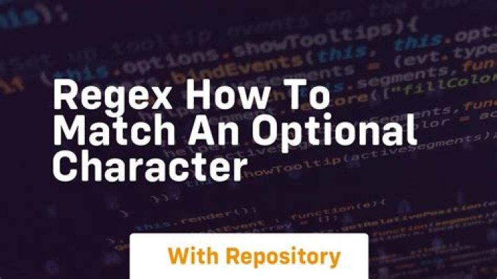Regex how to match an optional character