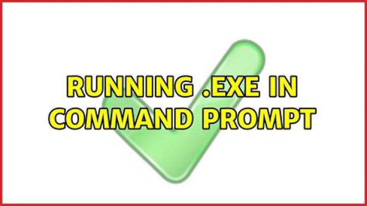 Running .exe in command prompt