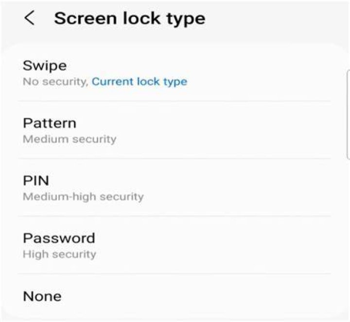 Screen Lock Grey out