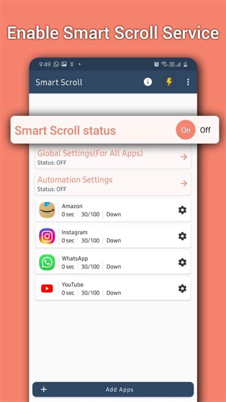 Screenshot of Smart Scroll