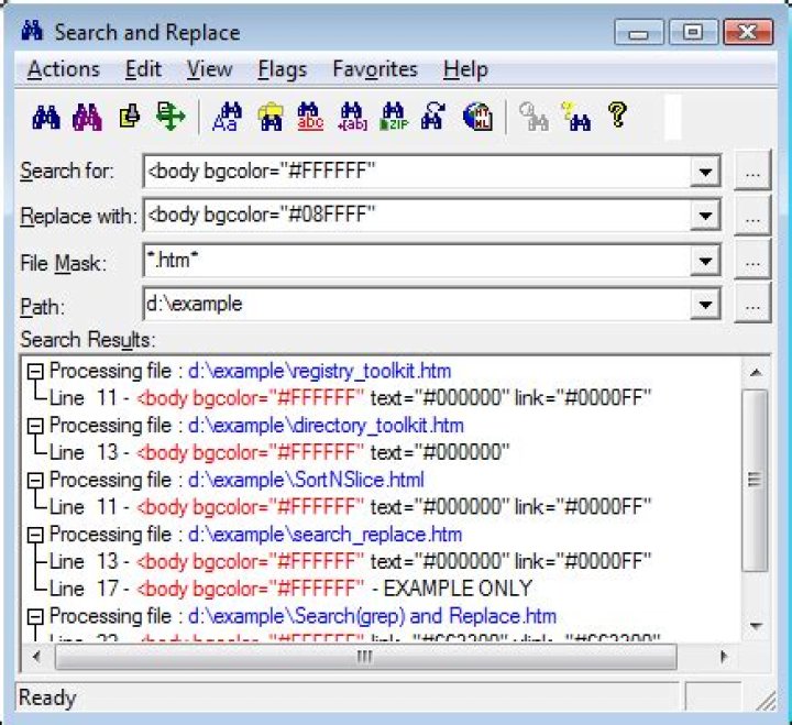 search and replace image