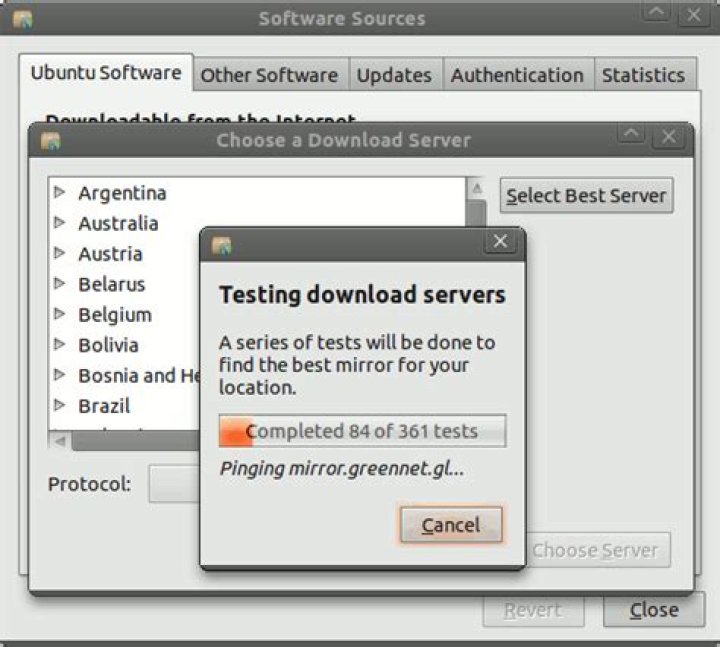 select best server