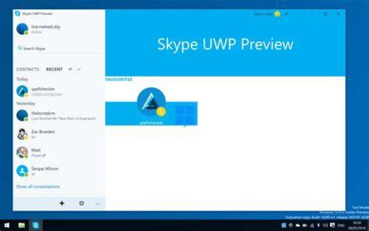 Skype - UWP as the beginning