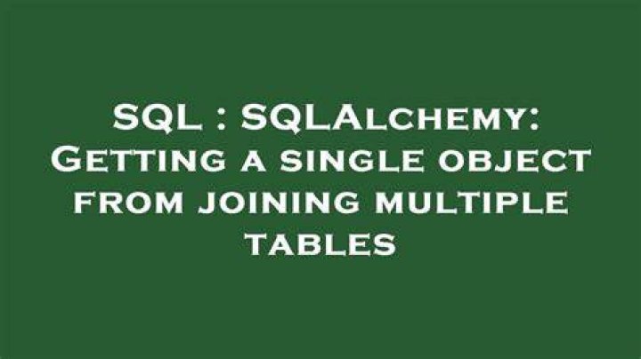 SQLAlchemy - Getting a list of tables