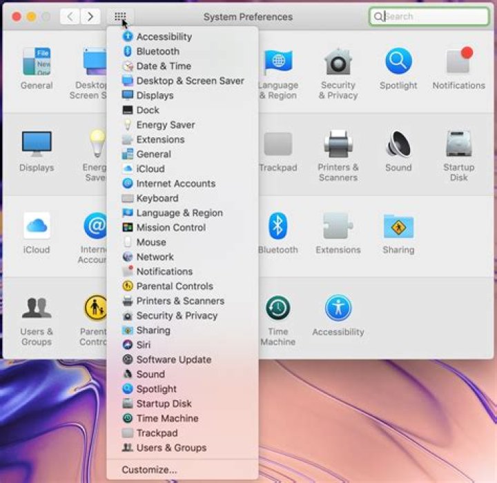 System Preferences