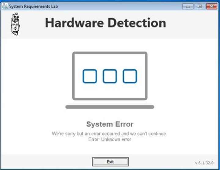 System Requirements Lab does not run