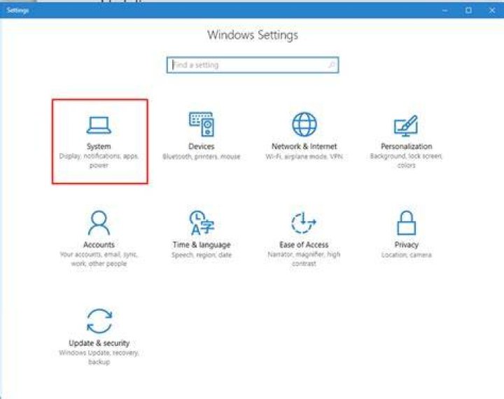 System Settings About