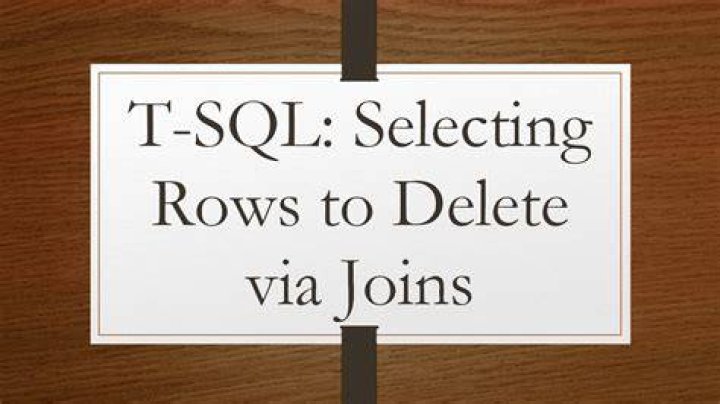 T-SQL: Selecting rows to delete via joins