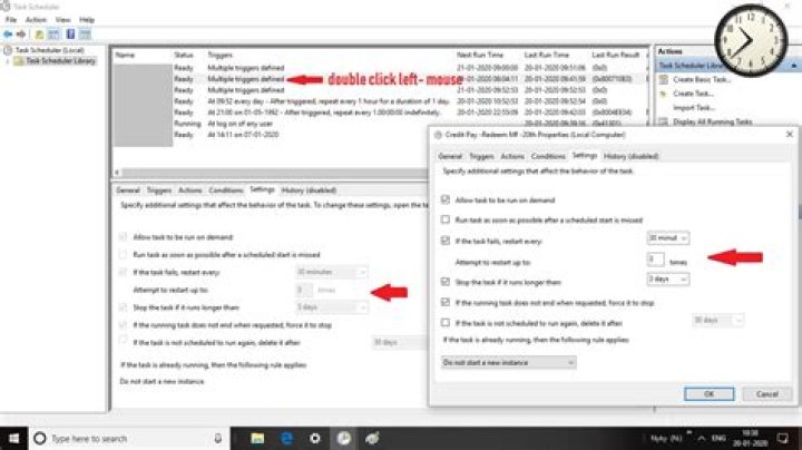 Task scheduler settings Greyed-Out