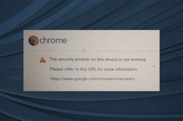 The security module on chromebook is not working