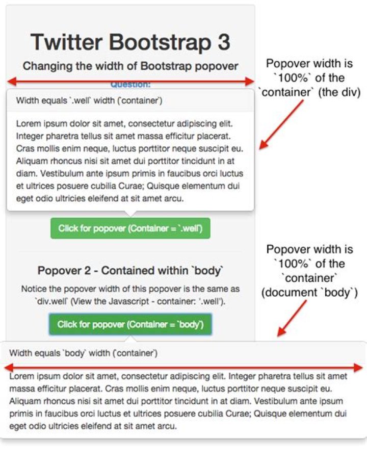 Twitter Bootstrap popover increase width