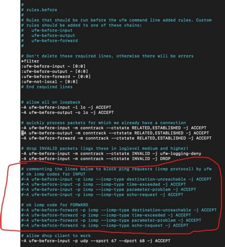 UFW: Allow ping requests only for specific host