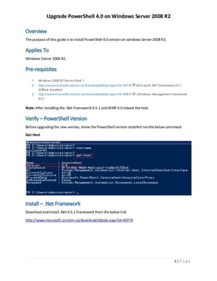 Update powershell to the latest revision