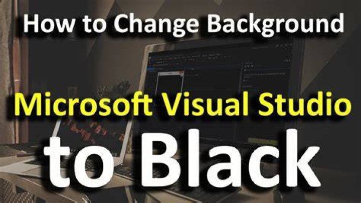 Visual Studio Black Background?