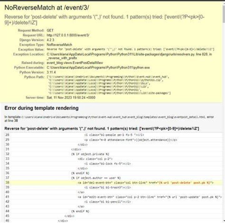 What is a NoReverseMatch error, and how do I fix it?