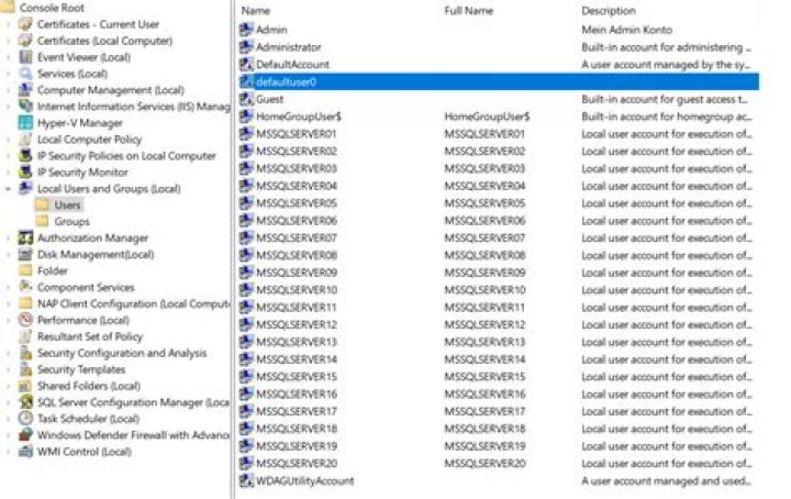 What is defaultuser0 and is it safe to delete?