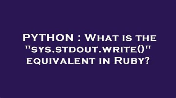 What is Ruby equivalent of Python's `s= 