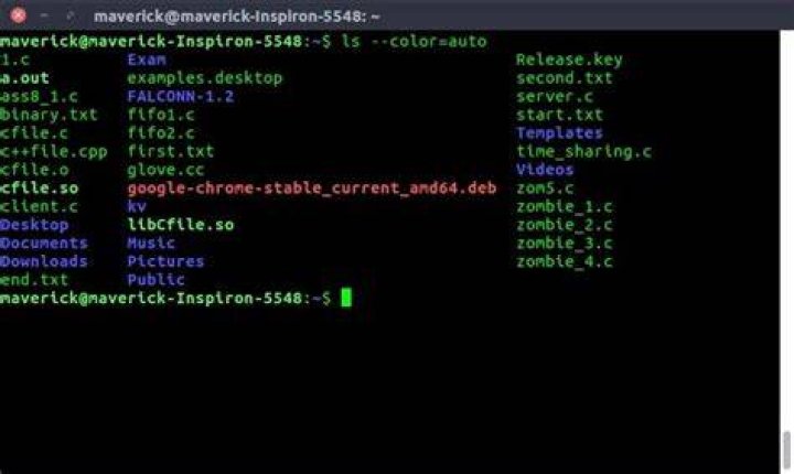 What is the default size unit in linux ls -l command