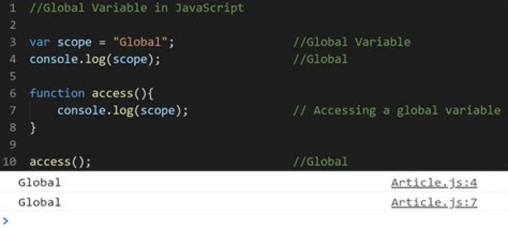 What is the scope of variables in JavaScript?