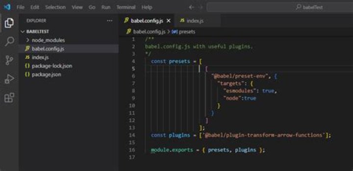 When to use babel.config.js and .babelrc