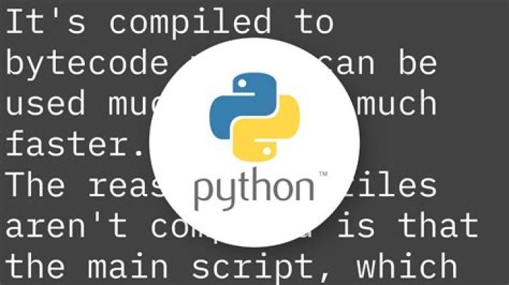 Why compile Python code?