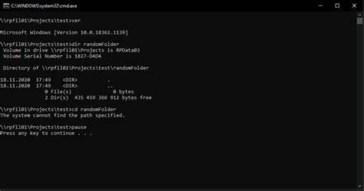 Why do some Windows 10 computers support UNC paths in their command prompts?