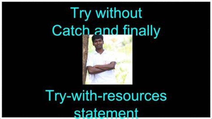 Why write Try-With-Resources without Catch or Finally?