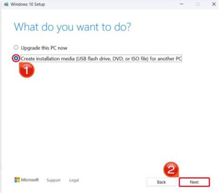 Windows 10 Setup thinks it's booted from installation media