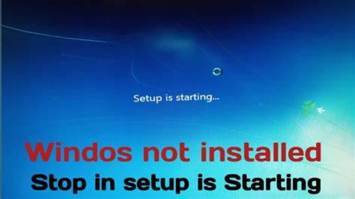 Windows 7 installation doesn't get past 