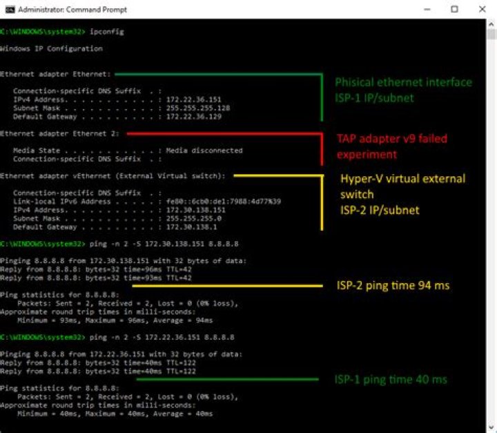 Windows-Creating Virtual Interface Over a Single Physical Interface