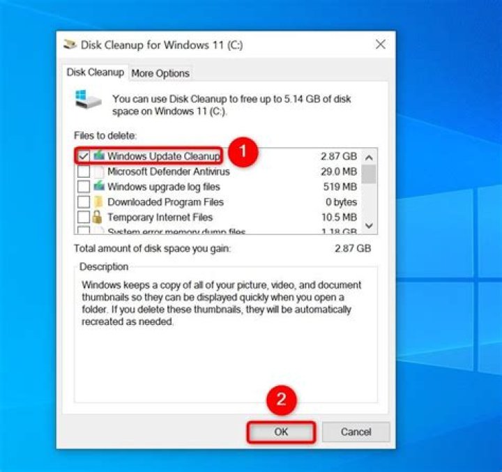 Windows Disk Cleanup pretends to delete Windows Update files over and over