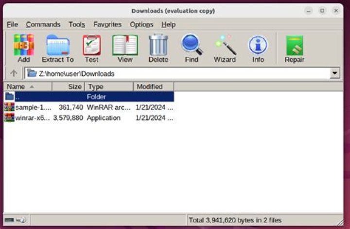 WinRAR installation on Ubuntu