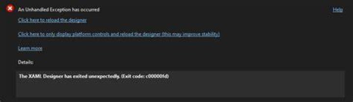 WPF render thread failure exception